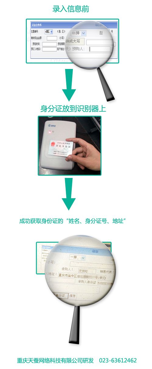 公墓管理系統錄入合同或錄訂金自動識別逝者和喪屬姓名身份證地址等信息